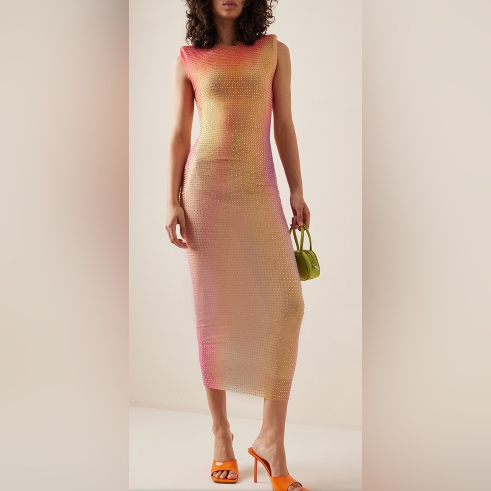 NWT Gradient Self Portrait Midi dress STUNNING for SPRING & SUMMER 🌺